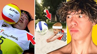 WATCHING THE FUNNIEST VOLLEYBALL FAILS