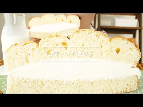 【咀嚼音】牛乳パンを食べる【Eating Sounds】