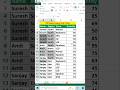 Fill Data Using This Trick in Excel #shorts
