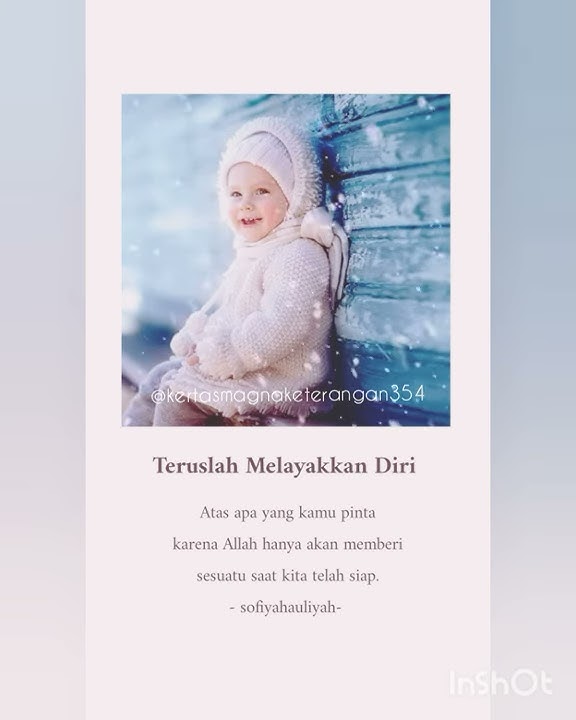 Sajak Detik | Literasi 30 detik 'Teruslah Melayakkan Diri'