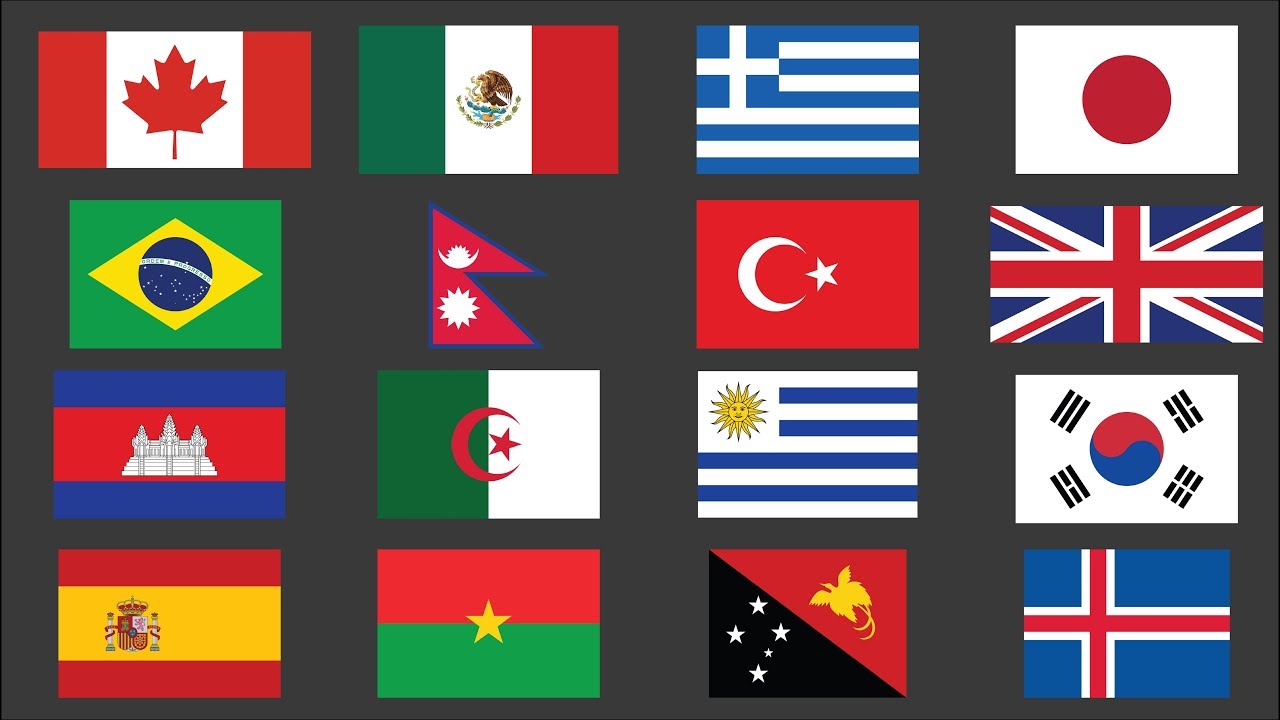 225 Flags of the World - YouTube