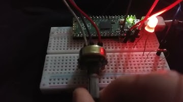 (Demo) Raspberry Pi Pico PWM Control LED Brightness with Variable resistor