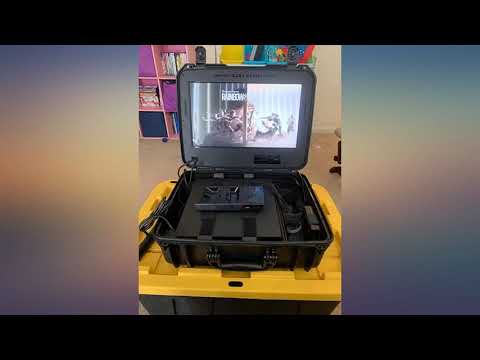 Case Club Waterproof Playstation 4 Portable Gaming Station With Built In Monitor Storage