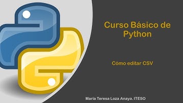 Escritura de archivos CSV, video 1. Como escribir un csv.