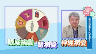 【糖尿病照護三分鐘報你知】糖尿病如何避免走到洗腎這步？醫：現在有各種不同保護機制！鍾尚分醫師