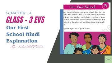 NCERT Solutions: Class 3 EVS Chapter 4 Our First School With Hindi Explanation