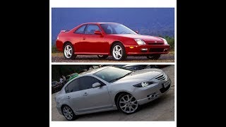 гонка Honda Prelude 5 vs Mazda 3