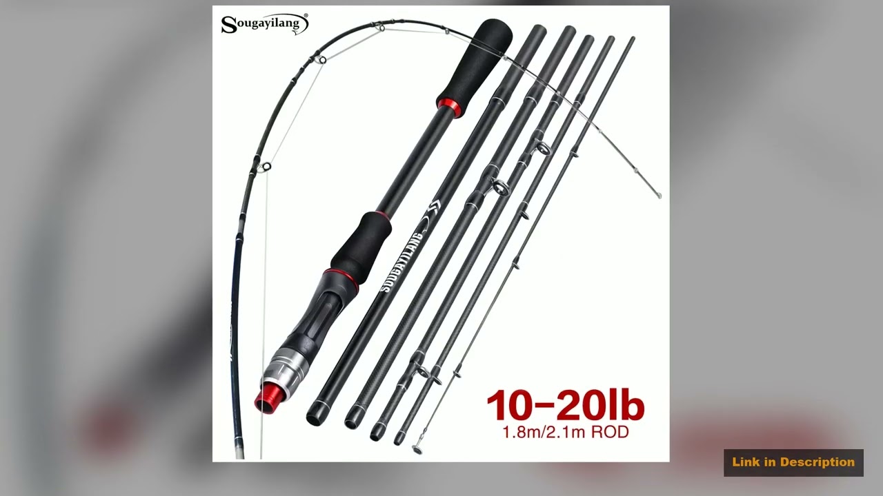 Sougayilang Portable Lure Rod 18m21m Carbon Material Comfortable Grip Outdoor SpinningCasting