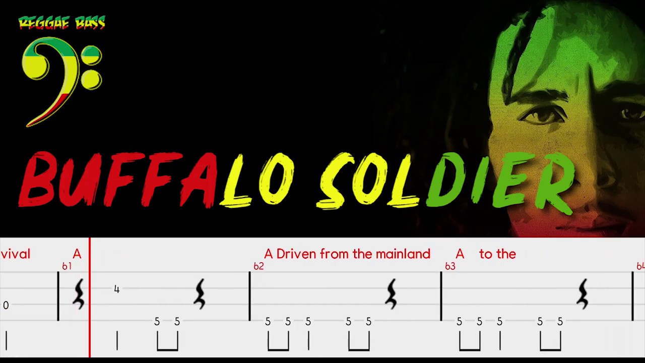 Buffalo Soldier - Bob Marley (Corrected Bass Tabs) By Chami's Arts