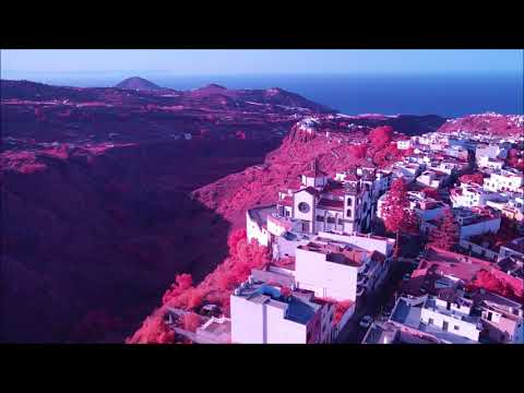 Barranco Los Tilos de Moya Relaxing Drone Footage in Visible and Infrared