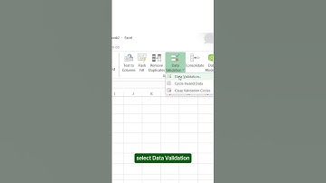 How to create drop-down list in Excel ✅ #exceltricks #spreadsheets #office365