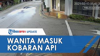 Wanita Rela Masuk Kobaran Api Demi Selamatkan Pacar dari Kecelakaan Maut, Berakhir Dirawat di RS