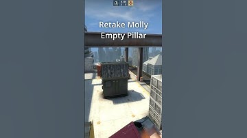 retake molly empty pillar on Vertigo #csgo #csgotips #shorts