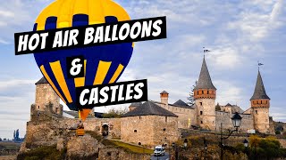 HOT AIR BALLOON SUNRISE AT ONE OF THE BEST CASTLES IN UKRAINE || KAMIANETS-PODILSKY CASTLE