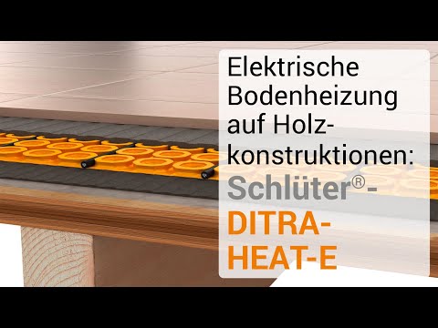 Elektrische Bodenheizung Auf Holzkonstruktionen Schluter Ditra
