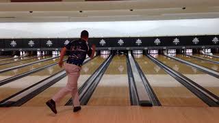 INSANELY FAST! Possibly Worlds Fastest Bowling Strike Fred Flintstone style thrown by Osku Palermaa! screenshot 5