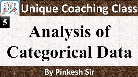 Analysis of Categorical Data | Part 5 | Stat | F.Y.Bcom | Vnsgu | By Pinkesh Sir