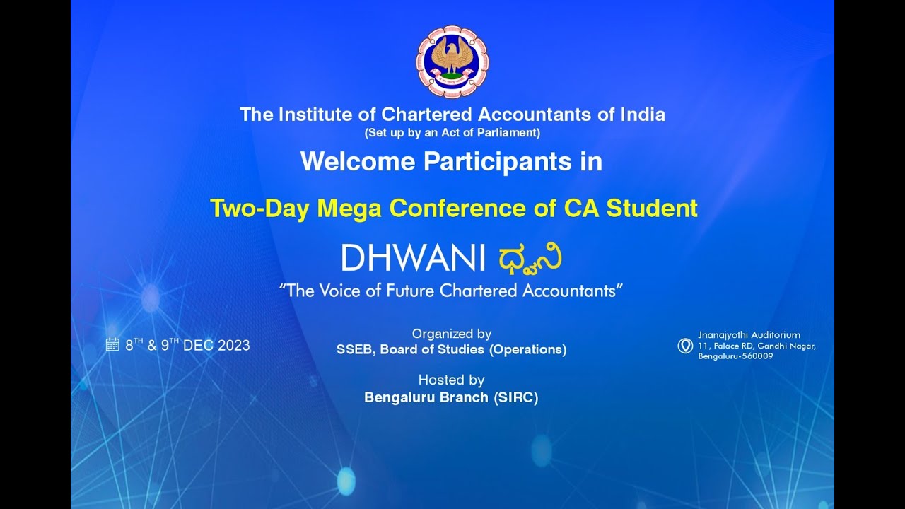 Two Day Conference SICASA Two Day Mega Conference for CA Students( Motivational Session ...