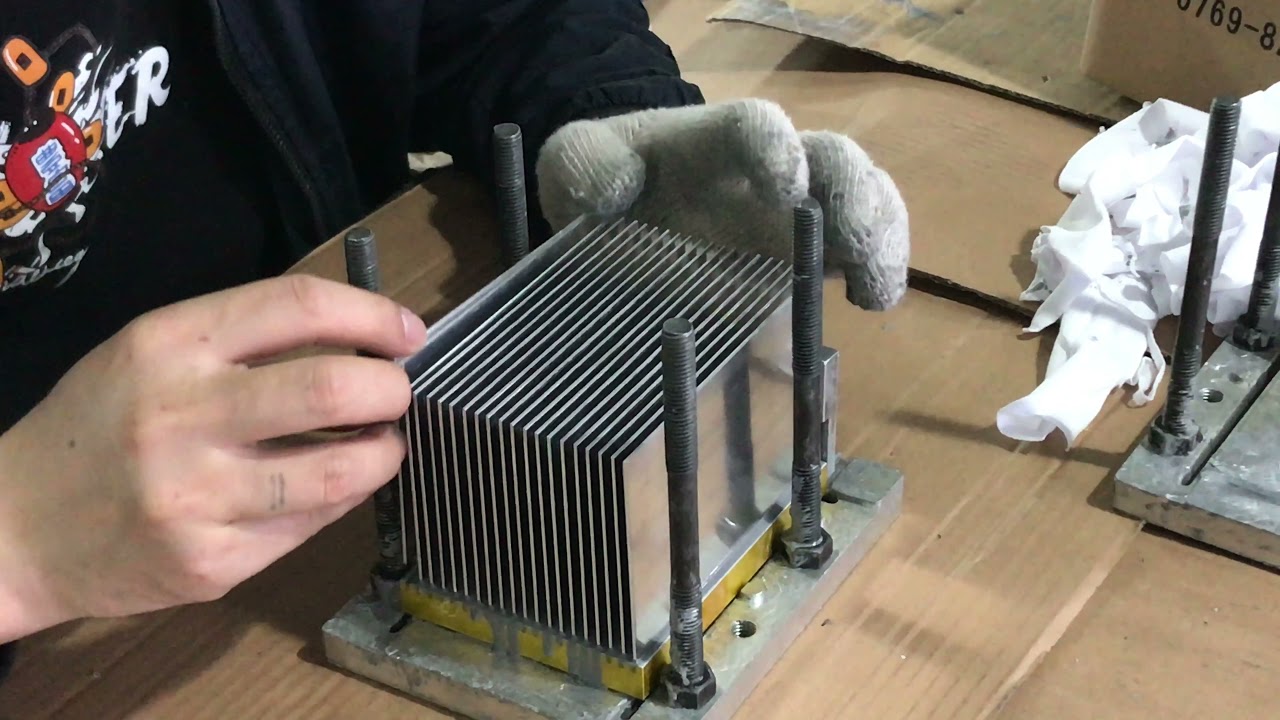 Epoxy bonded fin heat sink YouTube