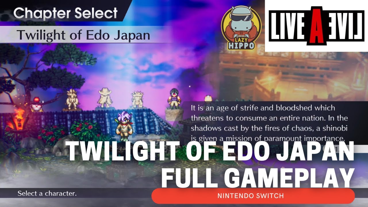 LIVE A LIVE - Twilight Of Edo Japan 0 Kill Pacifist Run Full