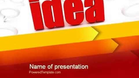 Idea with Arrows PowerPoint Template by PoweredTemplate.com