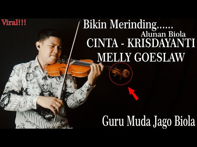 Merdunya Alunan Biola CINTA - Krisdayanti u0026 Melly Goeslaw Violin Cover Guru Muda Rudi Alamsyah class=