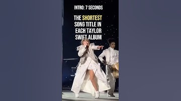 The shortest song title in each Taylor Swift album #taylorswift #theerastour
