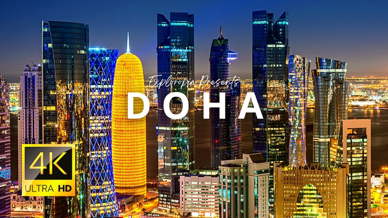 Doha Qatar  in 4K ULTRA HD 60FPS video by Drone
