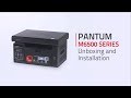 Pantum 3in1 m6500 series laser printer unboxing cartridge installation and driver installation