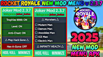 Rocket Royale : New VIP JOKER MODZ 2.3.7 [Mod Menu] 2025🔥 HeliPack & Jetpack New Updated Features!💯