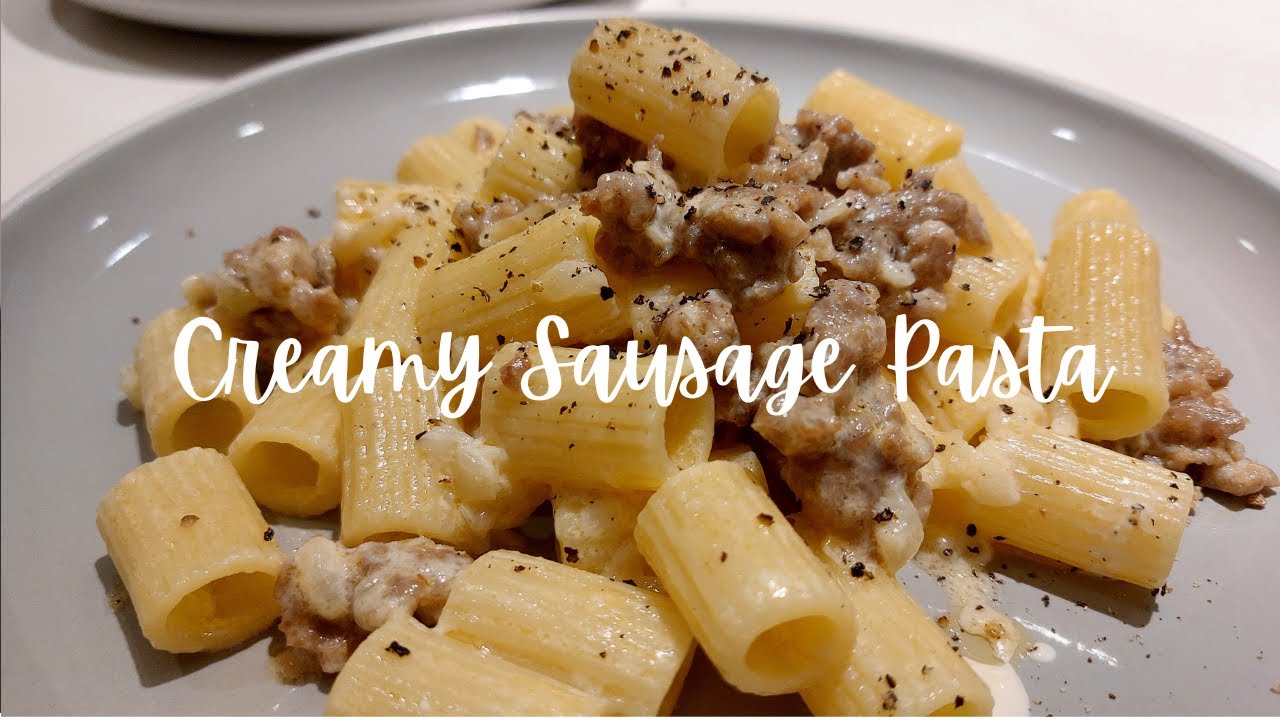 Creamy Sausage Pasta Recipe with Sweet Italian Sausage YouTube