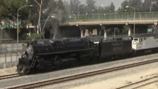 Santa Fe 3751 Vintage Steam Train Passing Lac Medical Center - 42112