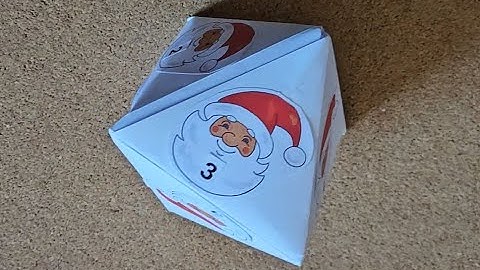 SANTA CLAUS DICE - ORIGAMI OCTAHEDRON