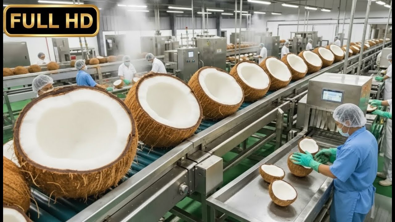 Modern Coconut Processing Technology is on Another Level! (99% ...