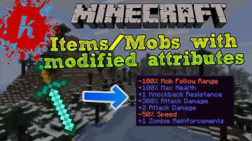 Minecraft | Tutorial - Items and Mobs with Modified attributes | [1.7]