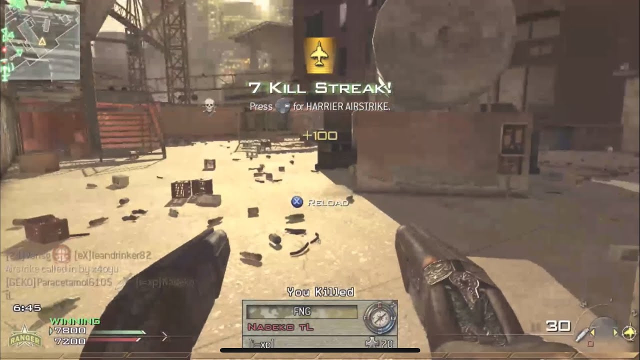 MW2 Harrier streak Tar21,M4A1 and akimbo shotguns Highrise in 2024 ...