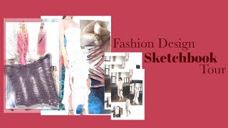 Distinction Grade First Year Fashion Design Student Textiles Sketchbook Tour | Final Major Project