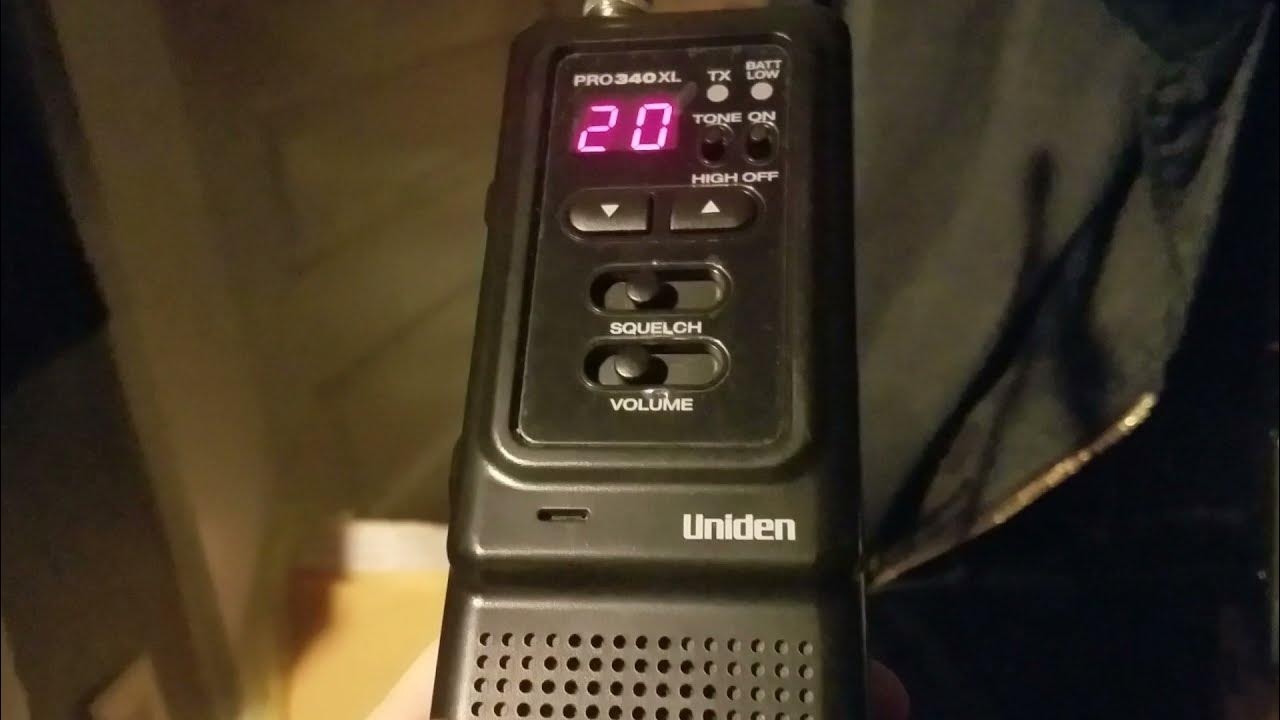 Uniden Pro 340XL Vintage Portable Handheld CB Radio Review YouTube
