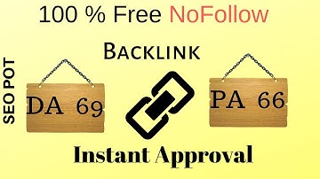 Nofollow | Free backlinks for website from (DA 69,PA 66) in 2 minutes