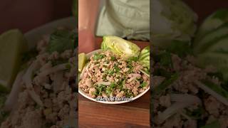 we eat this everyday! Larb!