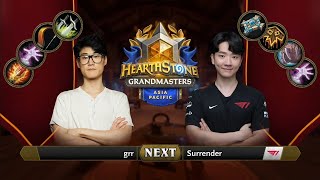 grr vs Surrender | 2021 Hearthstone Grandmasters Asia-Pacific | Top 8 | Season 2 | Week 2