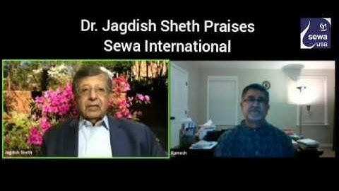 Dr. Jagdish Sheth Praises Sewa International work