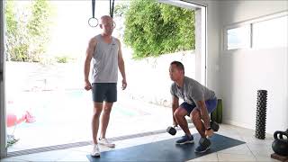 Dumbbell Power Clean to Push Press