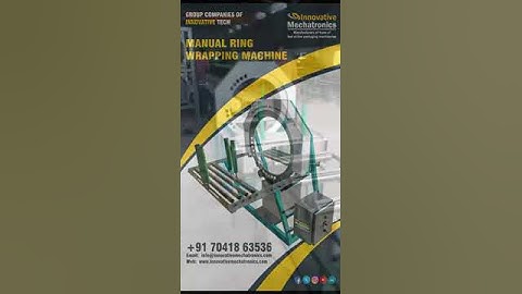 Manual Orbital stretch Wrapping Machine | extrusion aluminum  profile wrapping machine #shorts