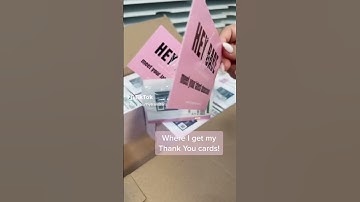 Our thank you card! #vista #print #thankyou #craft #tiktok #business #cards #screenprinting #shorts