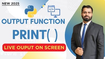 print() Function in Python Explained | Master Output in 5 Minutes | Python for Beginners 2025