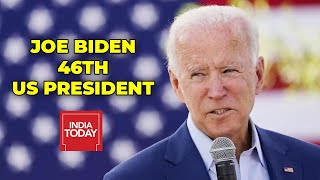 Chief justice of the us supreme court john roberts administered oath
to joe biden, making him 46th president united states america. watch
f...