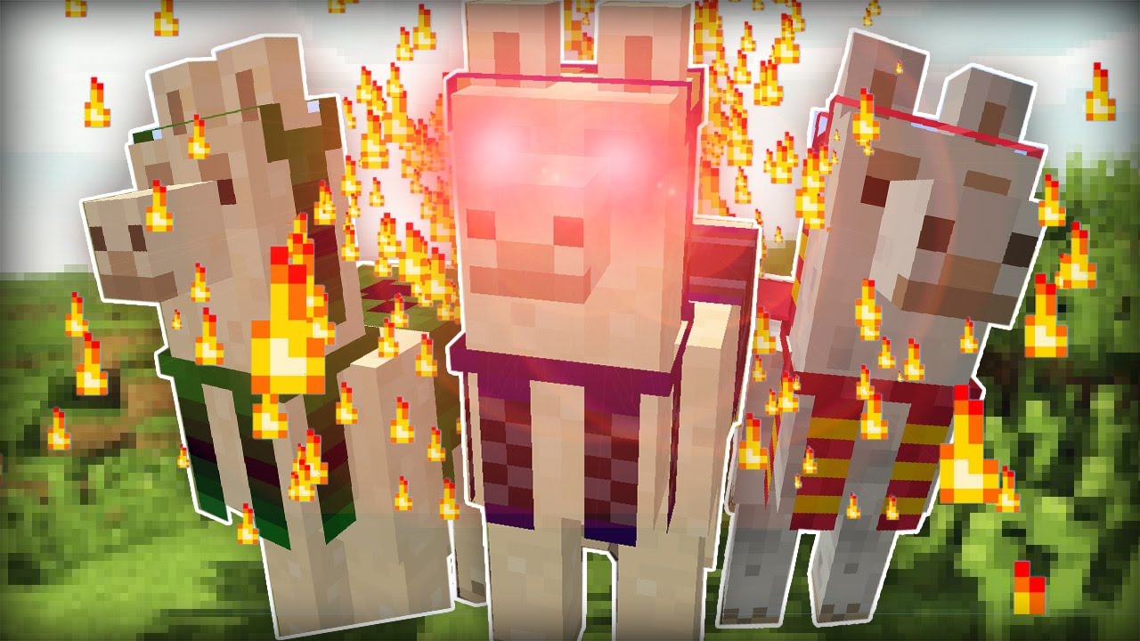 EPIC LLAMA BOSS BATTLE! (Minecraft 1.11)