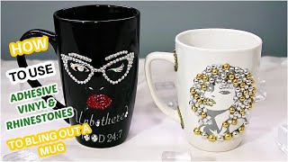 HOW TO BLING OUT A MUG WITH RHINESTONES | Free Style Wednesday