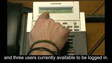 How to use a Supervisor Key to Log Agents In or Out of a Group on a Samsung Telephone System